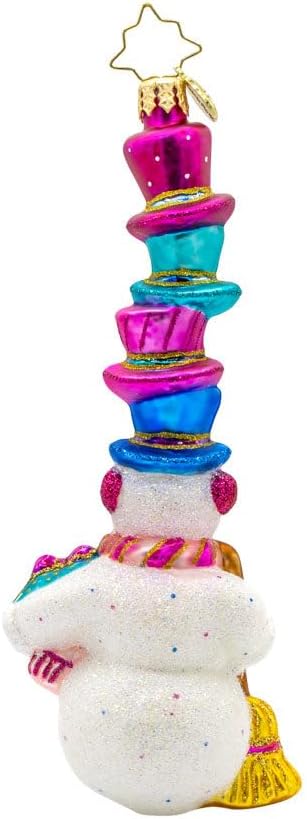 Christopher Radko Hand-Crafted European Glass Christmas Tree Decorative Ornament, Hat-Tastic Snowman 2025