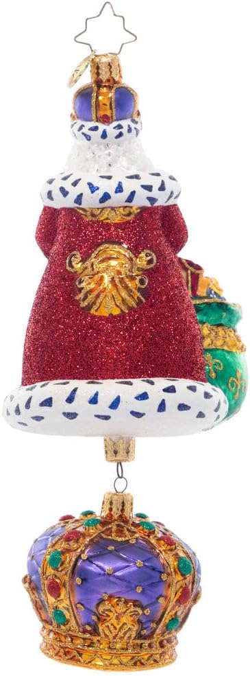 Christopher Radko Hand-Crafted European Glass Christmas Decorative Ornament, The King of Christmas