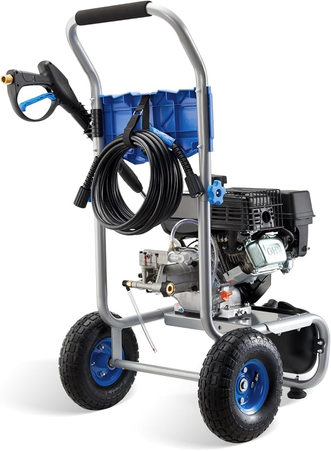 Gas Pressure Washer, 3500 PSI 2.3 GPM Power Washer with 209CC Engine, 4 Quick-Connect Nozzles, 25FT Hose, 3L Soap Tank, High Pressure Washer for Car, Driveway, Fence, Patio, Home Cleaning