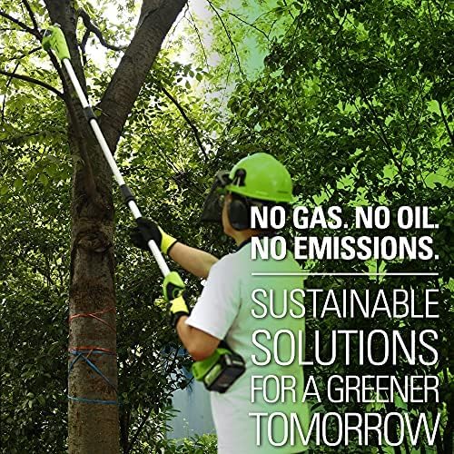 Greenworks 24V 8 Cordless Polesaw (Great For Pruning and Trimming Branches / 125+ Compatible Tools), 2.0Ah Battery and Charger Included