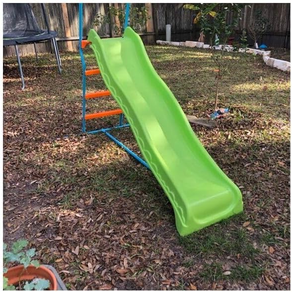 6-Foot Wavy Kids Slide, Indoor or Outdoor, 100lb Weight Limit (Ages 3 to 6)