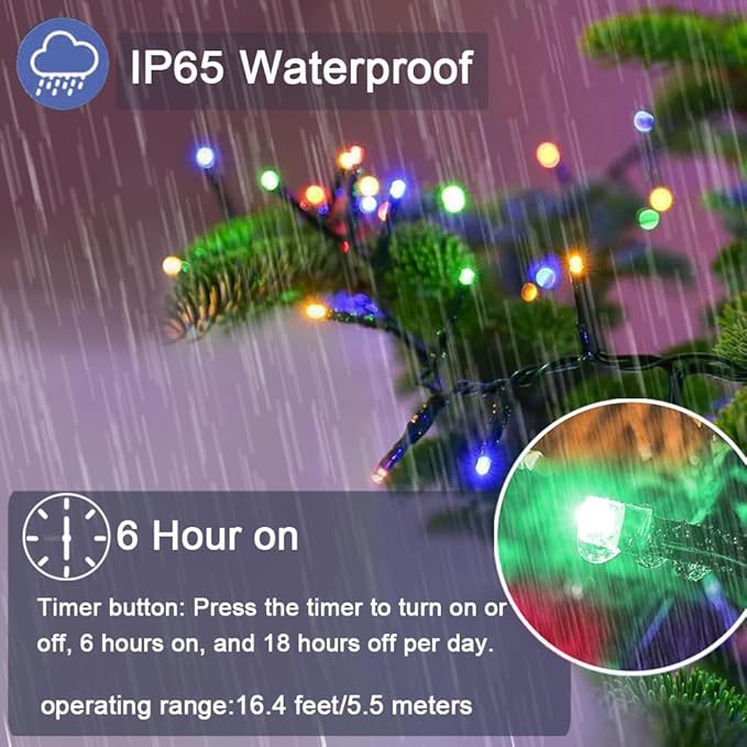 Battery Remote Control Fairy lights for festive decoration String Lights 100 LED Clear Mini Lights for party Wedding Indoor Outdoor Wreath Party Garden Thanksgiving Decoration, 36ft Waterproof