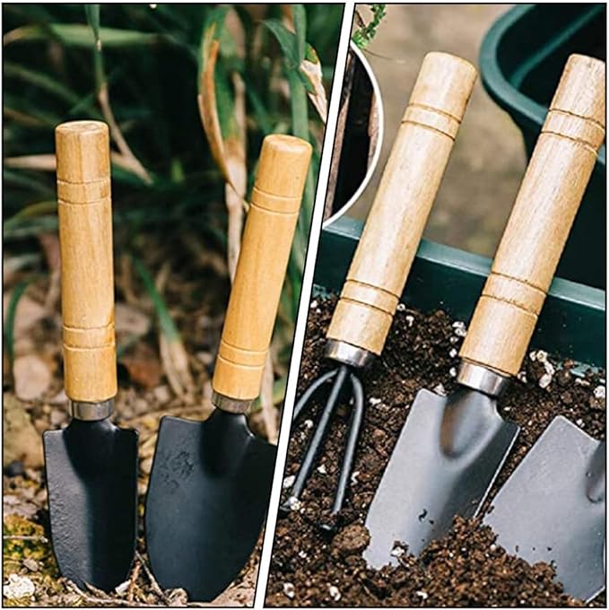 Luxshiny 10Pcs Mini Bonsai Gardening Tools for Succulent Planting and Transplanting Handheld Kit for Indoor Plants Easy to Carry and Clean