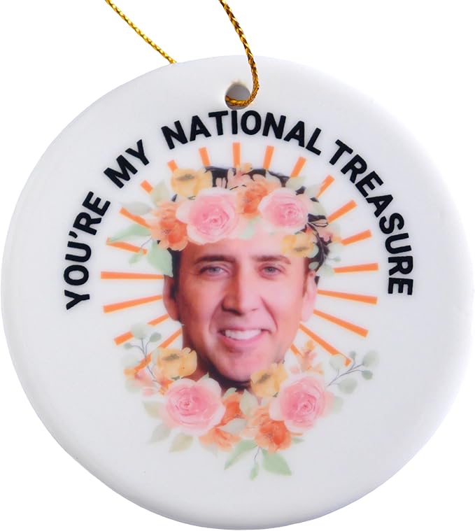 You're My Natural Treasure Funny Christmas Ornament 3 Inch, Funny Christmas Tree Ornament, Funny Tree Ornament Exchange, Novelty Xmas Decor Adult Humor Gag