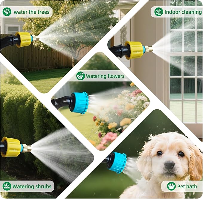 2026 Upgrade Battery Powered Garden Sprayer 2 Gallon, Electric Sprayer with USB Rechargeable Handle,3 Mist Nozzles, Retractable Wand, Adjustable Shoulder Strap,Weed Sprayers in Lawn & Garden