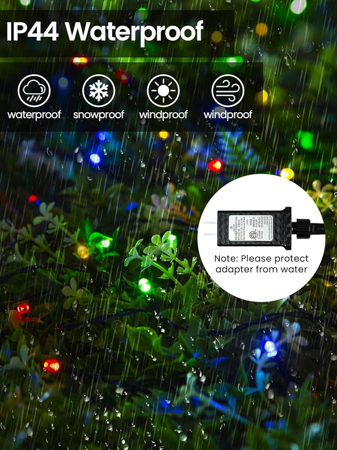 Smart Color Changing Christmas Lights with Remote & APP, 175FT 500 LED RGB Dimmable Christmas String Lights, Waterproof Fairy Twinkle Light for Indoor Outdoor Xmas Tree Wedding Holiday Decorations