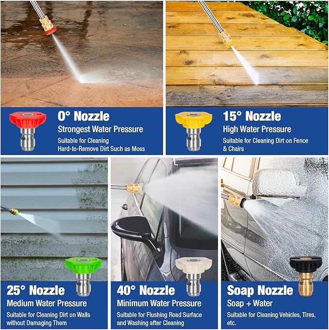 BILT HARD 4000 PSI 4.0 GPM GAS Pressure Washer, 302cc Engine, Gas Power Washer with Triplex Pump, Spray Gun and Wand, Built-In Soap Tank, 5 QC Nozzle Tips, 50 Ft Hose with 3/8 Quick Connect, 49-State