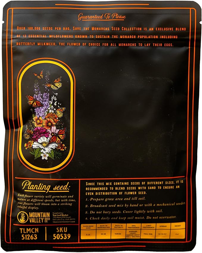 Wildflower Seeds Bulk โ National Wildflower Seed Collection โ Perennial Wildflowers Mix โ Flower Seeds for Planting โ Wild Flowers (Save The Monarchs)