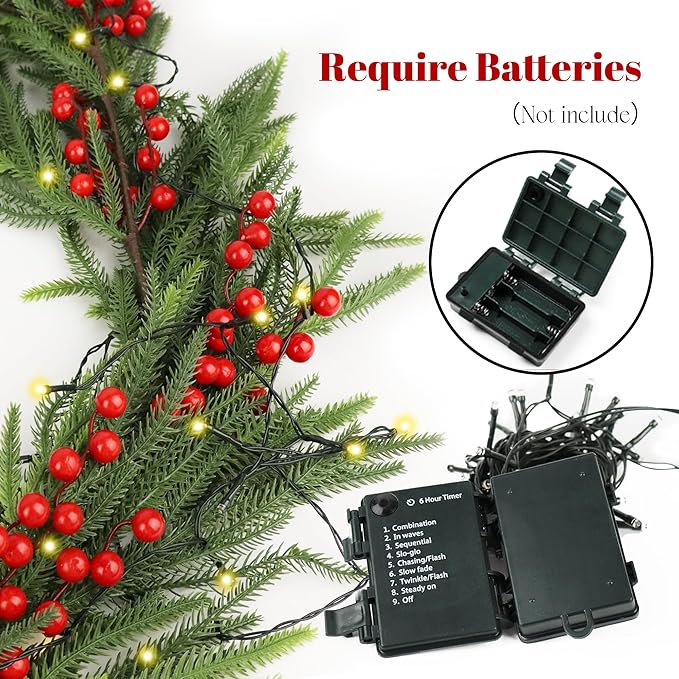 72 Inch Christmas Garland, Holiday Pine Decoration (1)