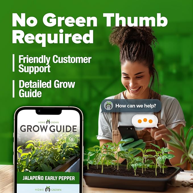 HOME GROWN π¨π¦π π£π₯ππ ππ¨π Jalapeno Pepper Seeds β 129 π‘π’π‘-π?π’ Heirloom Seeds (Capsicum annuum) β High Germination, Easy to Grow, Early Harvest Hot Peppers