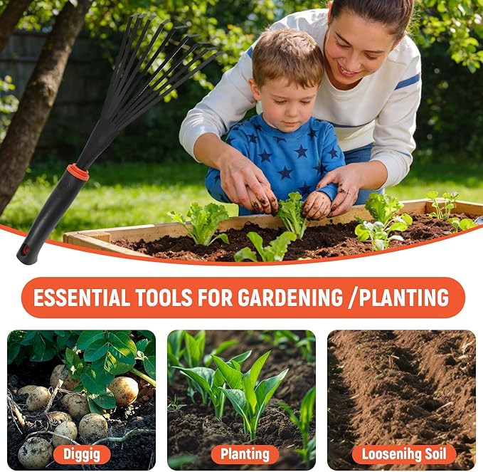 Gardening Hand Rake, 2026 New Weeding Artifact for Uprooting Weeds, Purpose Manual Weed Pulling Tool for Yard and Garden-Style 5