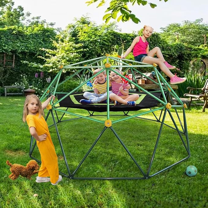 6.2-Foot Outdoor Dome Climber Accessories for 9/10/11FT Climbing Dome, 49x74 Inch Waterproof Accessory with Carabiner, Holds 350 Lbs
