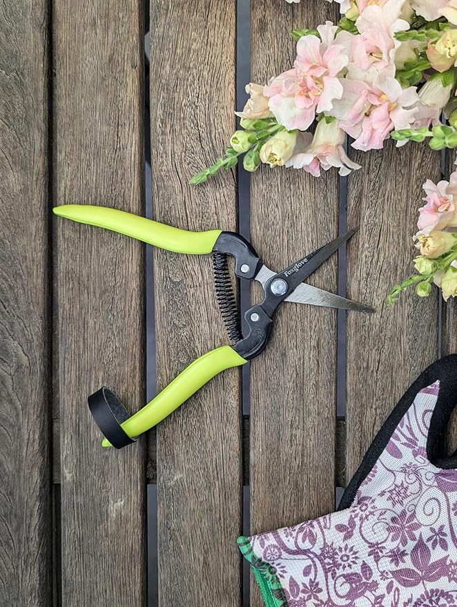Foxglove Garden Scissors ? Professional Pruning Shears for Gardening, Ultra-Sharp Garden Shears with Japanese SK5 Steel Blades, Ergonomic Gardening Shears & Garden Clippers for Flowers and Plants