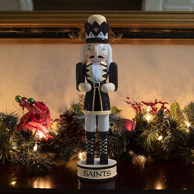 foco NFL Team Logo Collectible Holiday 14" Nutcracker
