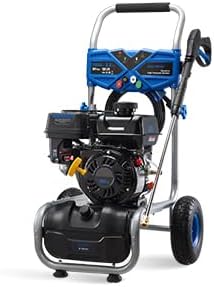 Gas Pressure Washer, 3500 PSI 2.3 GPM Power Washer with 209CC Engine, 4 Quick-Connect Nozzles, 25FT Hose, 3L Soap Tank, High Pressure Washer for Car, Driveway, Fence, Patio, Home Cleaning