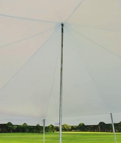 Party Tents Direct 20'x20' Weekender Standard Canopy Pole Tent - Easy Up Canopy Tent with 80 Person Capacity - Outdoor Canopies for Parties, Weddings, & Events (Blue/White Top)