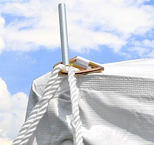 Party Tents Direct 20'x40' Weekender Canopy Pole Tent - Easy Up Canopy Tent with 160 Person Capacity - Outdoor Canopies for Parties, Weddings, & Events (Blue/White Top)