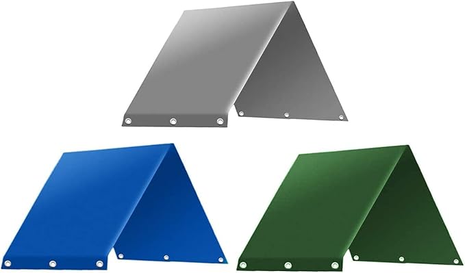 52 x 90 Outdoor Swingset Shade Kids Playground Roof Canopy Waterproof Snow Proof Tent Cover Replacement Tarp Sunshade (Green)
