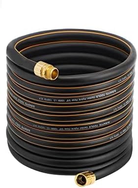 Giraffe Hybrid Garden Hose 5/8 x 75ft, Custom Length, NO Kink, Flexible, Leakproof Hose with Male to Female Fittings, 600 Burst PSI