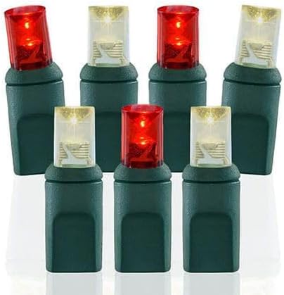 Pro Christmas LED Christmas Lights – 50 Count Wide Angle Conical String Lights – Professional Grade Indoor/Outdoor Commercial Holiday Light Set for Trees, Bushes, & Décor – 2800K Warm White