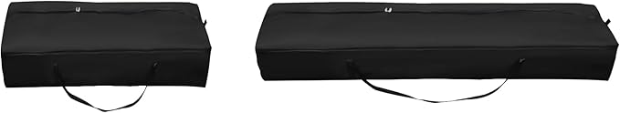 GARTOO 2 Storage Bags with Handles, Double Zipper Portable Bags for Tents Poles & Top Covers, Suitable for 10' x 30'/13' x 20'/13' x 26'/20' x 20' Party Tents, Waterproof and Durable, Black