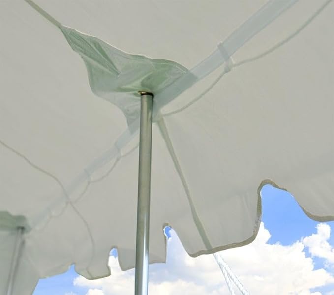 Party Tents Direct 20'x30' Weekender Canopy Pole Tent - Easy Up Canopy Tent with 120 Person Capacity - Outdoor Canopies for Parties, Weddings, & Events (Green/White Top)