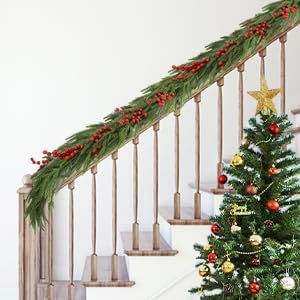 72 Inch Christmas Garland, Holiday Pine Decoration (1)