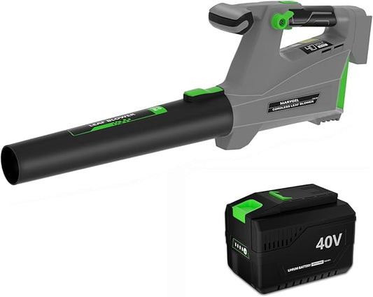 Cordless Leaf Blower with 40V 4.0Ah Battery and Charger for Patio Cleaning,Lawn Care,Snow,Blowing Leaves and Dust