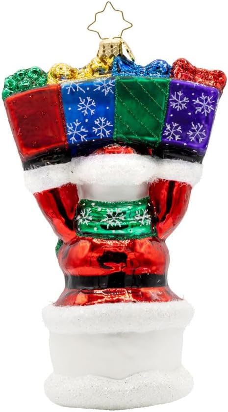 Christopher Radko Hand-Crafted European Glass Christmas Tree Decorative Ornament, 2025 Snowman Greetings