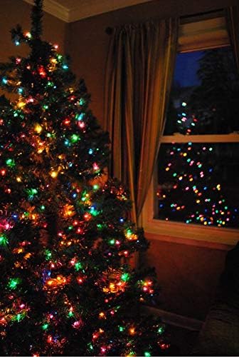 2-Pack Connectable Christmas Lights Outdoor, Total 164FT 400LED Christmas String Lights Waterproof with 8 Modes & Timer, Green Wire Twinkle Lights for Xmas Tree Decorations Outdoor Indoor, Multicolor