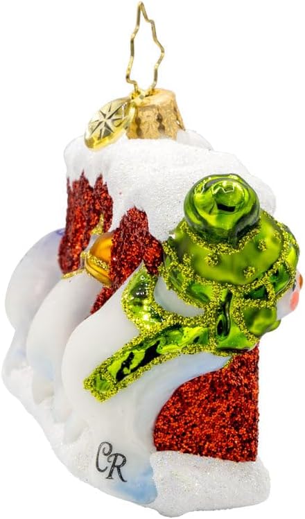 Christopher Radko Hand-Crafted European Glass Christmas Tree Decorative Ornament, 2025 Snow Day