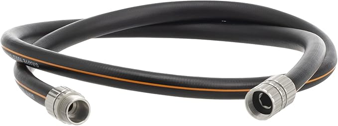 Giraffe Tools Leader Hose 5ft x 5/8, Custom Length, Heavy Duty, No Kink, Flexible, Rubber Garden Hose, Leakproof Water Hose with Male to Female Fittings, 600 Burst PSI