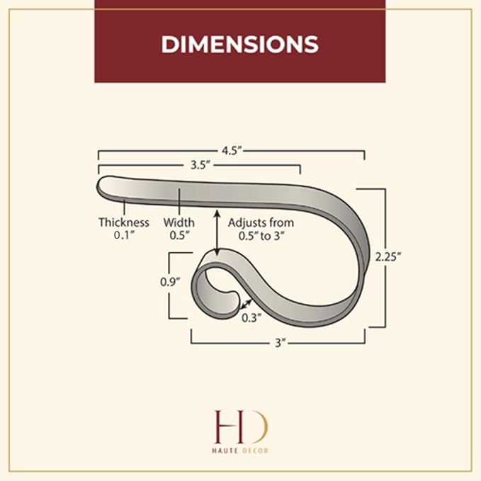 Haute Decor The Original MantleClip Stocking Holder - 4 Pack (Magenta Rose) - Hang Christmas Stockings Safely and Securely
