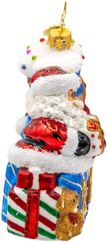 Christopher Radko Hand-Crafted European Glass Christmas Tree Decorative Ornament, 2025 Stacking Up The Cheer