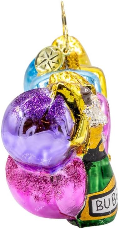 Christopher Radko Hand-Crafted European Glass Christmas Tree Decorative Ornament, Cheers to 2026
