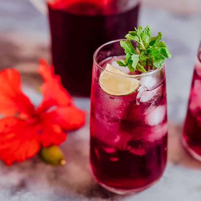 Red Hibiscus. rosa-sinensis. Live Plant - Tropical Blooming Hibiscus, Pretty Flowers, Used in Tea and Juice (2 red Hibiscus Cups)
