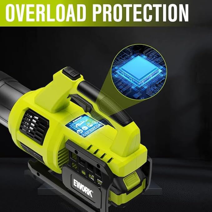 Leaf Blower Cordless 20V Powerful Electric Leaf Blower with 2x4.0Ah Batteries and Charger, Variable-Speed, Lightweight Battery Powered Leaf Blowers for Lawn Care, Patio, Blowing Leaves, Dust