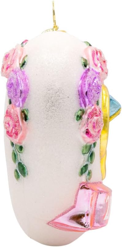 Christopher Radko Hand-Crafted European Glass Christmas Tree Decorative Ornament, Everlasting Love