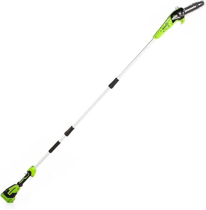 Greenworks 24V 8 Cordless Polesaw (Great For Pruning and Trimming Branches / 200+ Compatible Tools), Tool Only