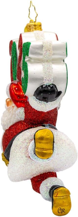 Christopher Radko Hand-Crafted European Glass Christmas Tree Decorative Ornament, Santa's 2025 Countdown
