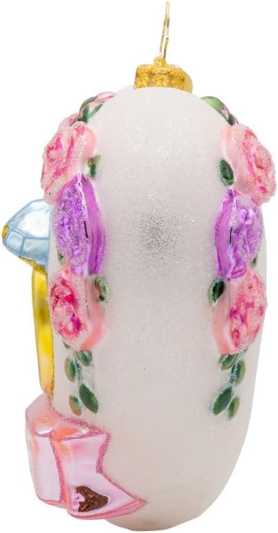 Christopher Radko Hand-Crafted European Glass Christmas Tree Decorative Ornament, Everlasting Love