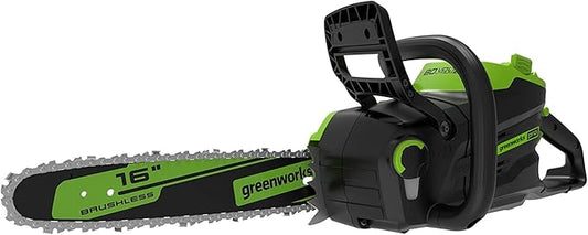 Greenworks 80V 16 Brushless Cordless Chainsaw (Great For Tree Felling, Limbing, Pruning, and Firewood / 75+ Compatible Tools), Tool Only
