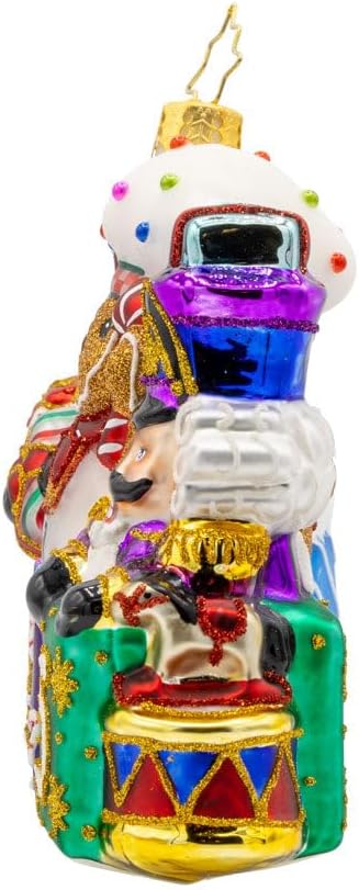Christopher Radko Hand-Crafted European Glass Christmas Tree Decorative Ornament, 2025 Stacking Up The Cheer