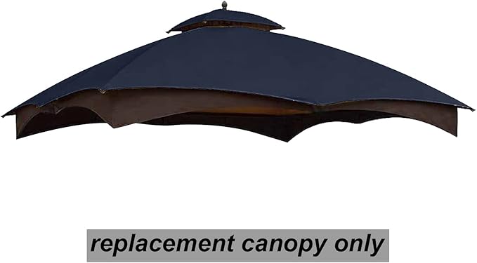 ABCCANOPY Gazebo Replacement Canopy Top for Lowe's Allen Roth #GF-12S004B-1, Navy Blue