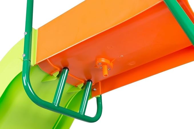 PLATPORTS Playground Slide - Big Backyard Freestanding Plastic Slide - 10 ft Outdoor Swing Set Slide for Kids Ages 4-8