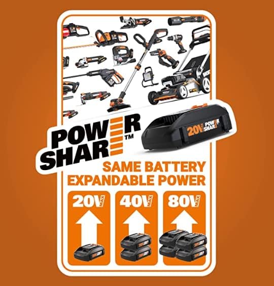 Worx String Trimmer Cordless 3.0 20V PowerShare 12 Edger & Weed Trimmer (Battery and Charger Not Included) WG163.9