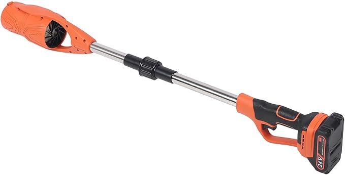 Cordless Electric Leaf Blower ABS Battery Powered Foldable Handheld Leaf Blower with 1500mAh Battery and Charger for Lawn Patio Orange