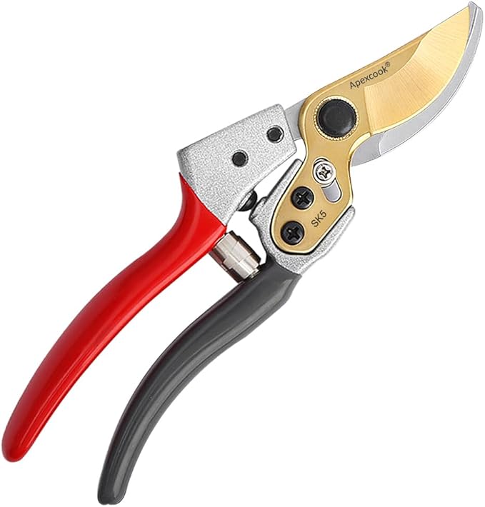 Professional gardening shears, made of SK5 stainless steel material, sturdy and durable, Dual color anti slip handle is easier to use £¬and suitable for various tasks such as gardening pruning