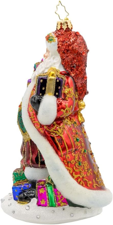 Christopher Radko Hand-Crafted European Glass Christmas Tree Decorative Ornament, A Santa for All Seasons