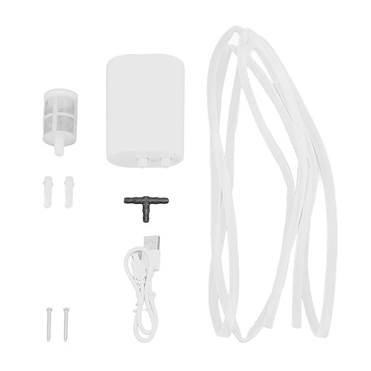 Automatic Plant Watering Irrigation Kit, 3W USB Charging, 4 Pots Solar Auto Irrigation System - Solar Powered, Programmable Watering, Ideal for Garden Beds and Patio Plants